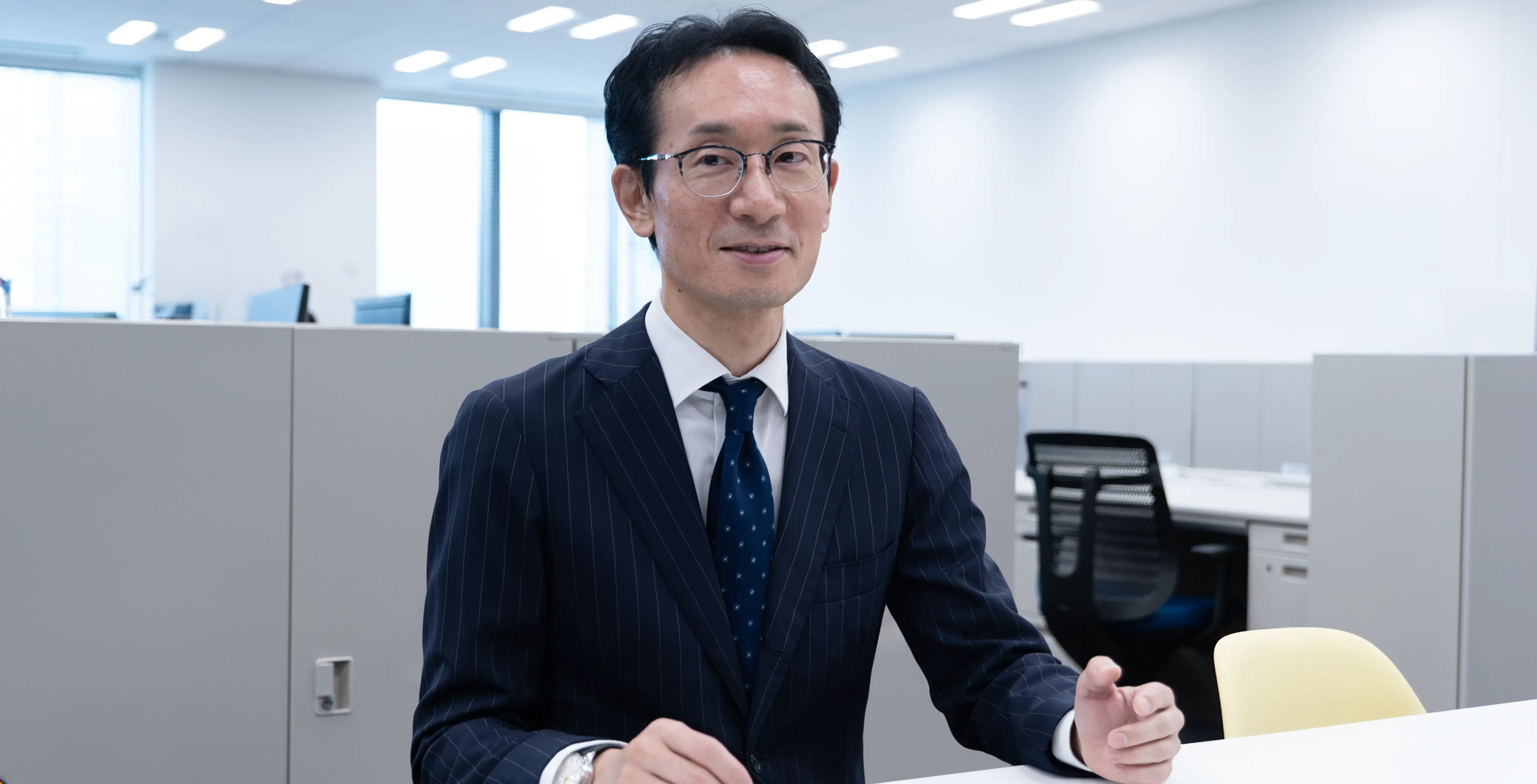 雙木 達也へのインタビューの様子
